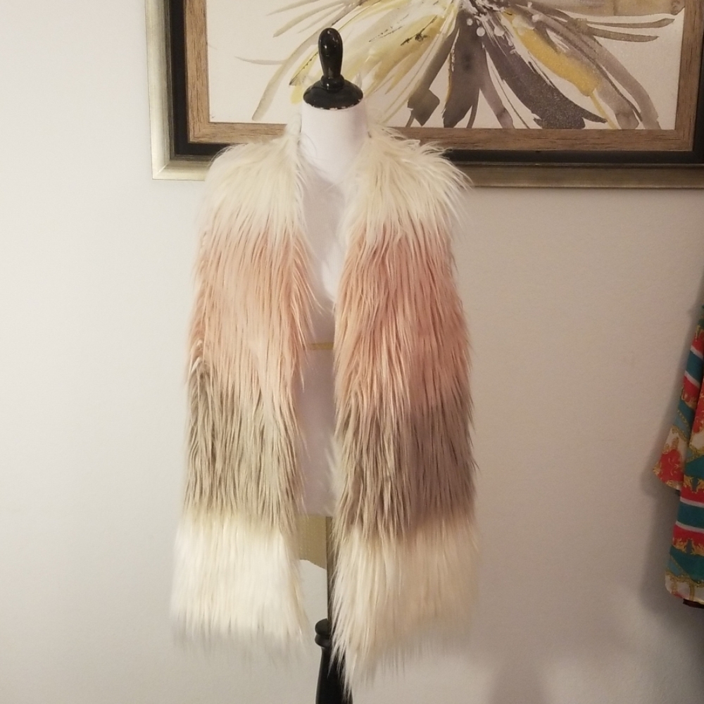 Ombre  Fur Vest